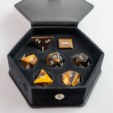 Tiger's Eye Dice Set of True Seeing