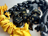 Black Obsidian Dice Set of Protection