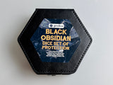 Black Obsidian Dice Set of Protection