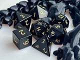 Black Obsidian Dice Set of Protection