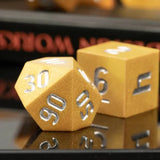 Goldforged Glory Sharp-Edged Resin Dice Set