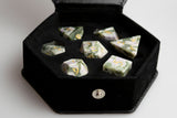 Peace Jade Gemstone Dice Set of Tranquility