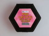 Pink Cat's Eye Dice Set of Charming