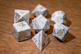 White Howlite Dice Set of Diplomacy